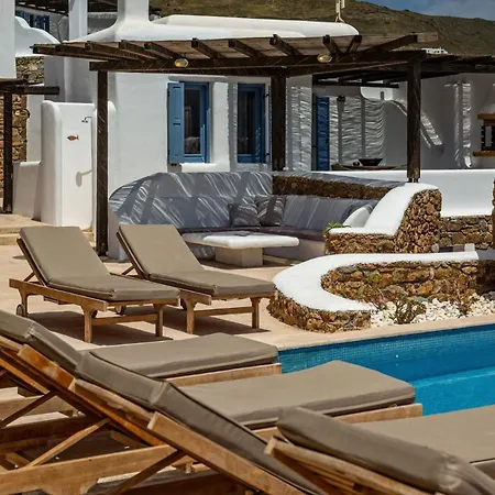 Вилла Deluxe Mykonos Pareja Ii 2 Bedroom Outdoor Pool Beautiful Location Panormos Панормос-Миконос